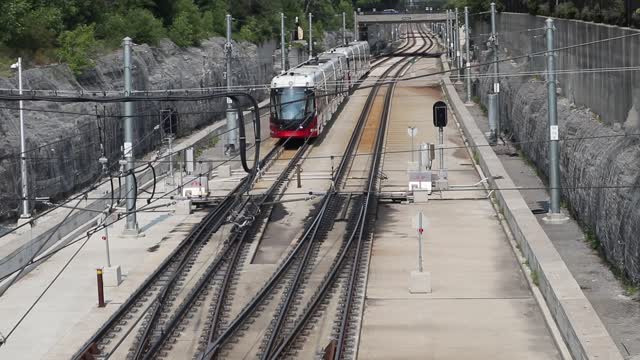 Ottawa Light Rail Train (LRT) Last Stop Tunney's Pasture....