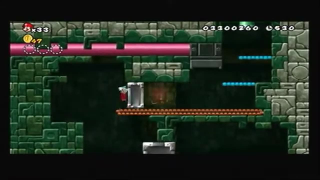 New Super Mario Wii World 4 Fortress Cannon Exit