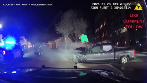 DASHCAM VIDEO: Fort Worth police release footage showing chase with suspected drunk driver