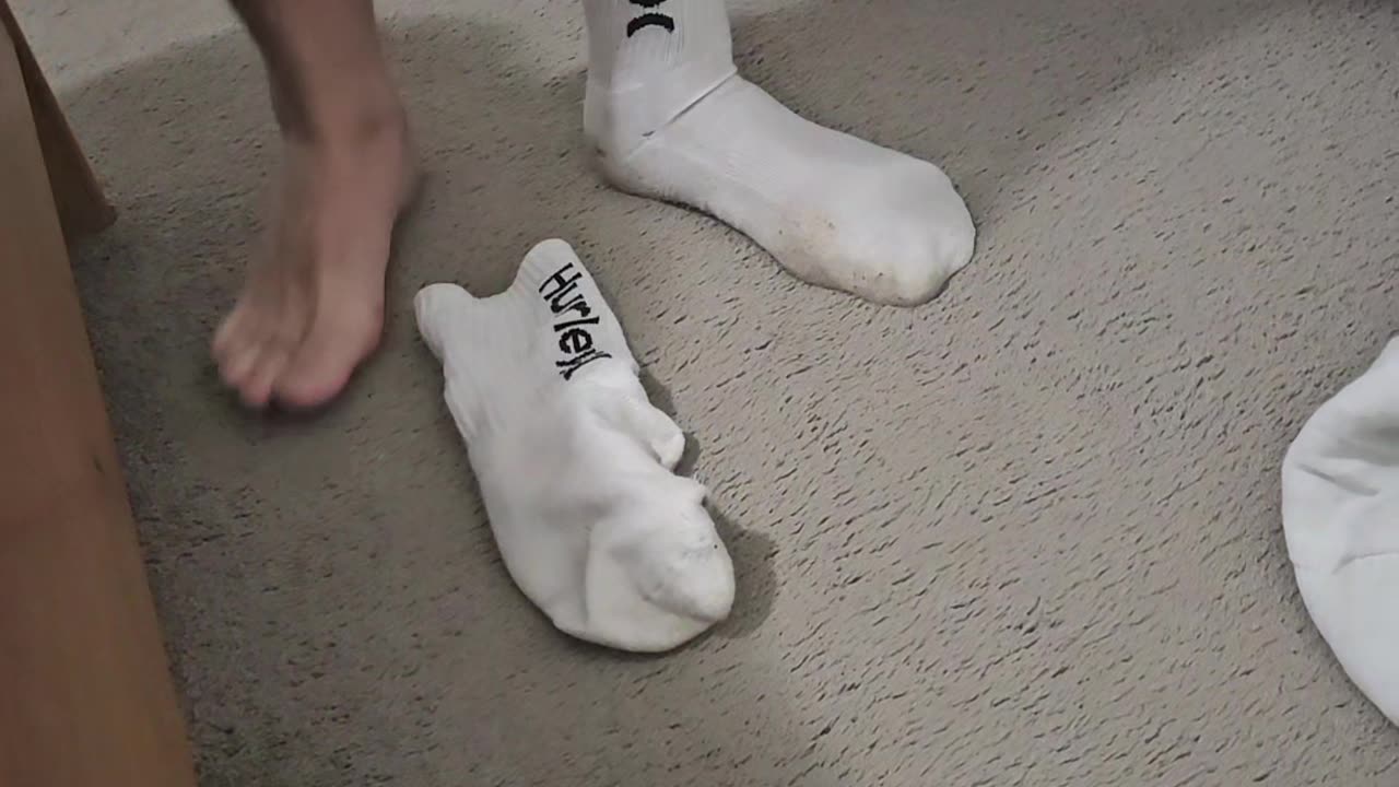 Husband Slides Off Socks In Unusual Way