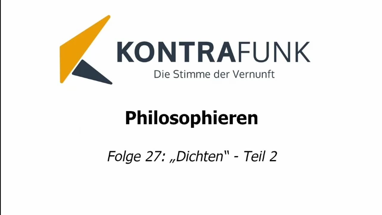 Philosophieren #27 - Dichten (Teil 2)