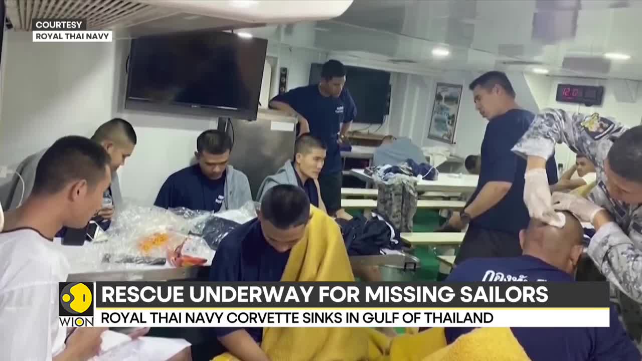 Thailand navy hunts for 33 missing marines after warship sinks | Latest English News | WION News