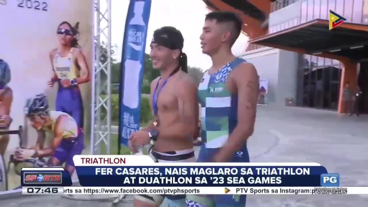 Fer Casares, nais maglaro sa triathlon at duathlon sa 2023 SEA Games