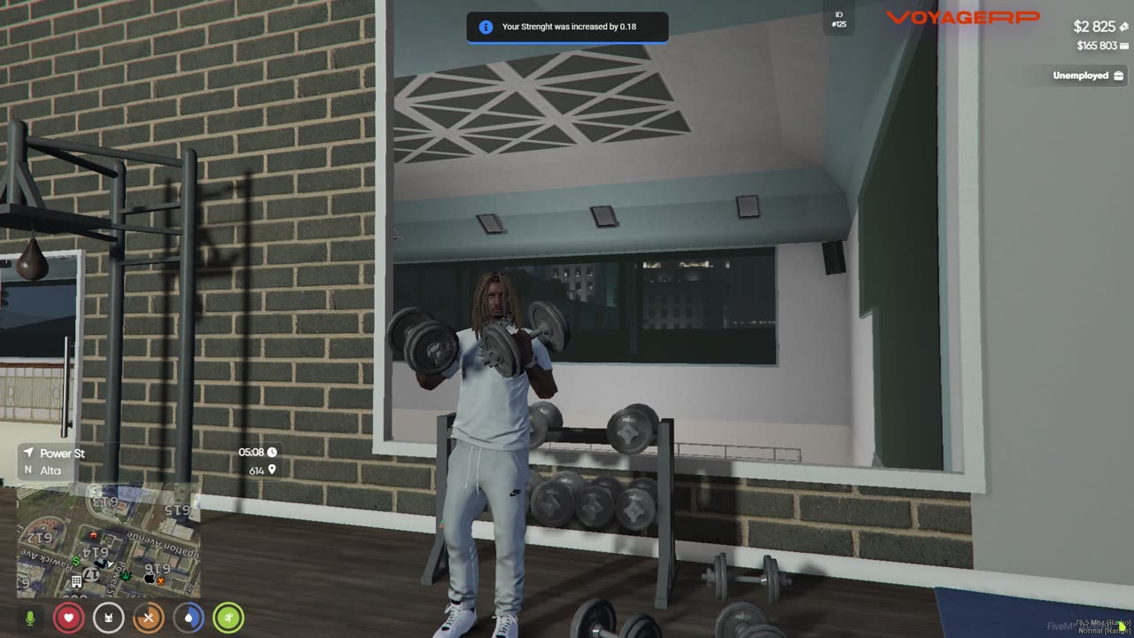 NEW GTA RP - GOING TO THE GYM FOR THE FIRST TIME !!!