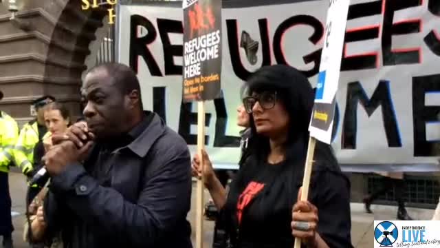 STAND UP TO RACISM PROTEST - Tory Party Conference Manchester OCT 2015