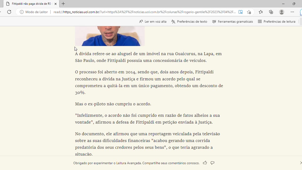 Fittipaldi não paga dívida de R$ 691 mil, e Justiça penhora milhas aéreas