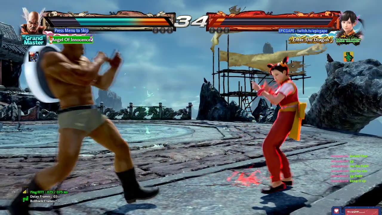hitBOX Training Player Match Press Menu to Skip VS EPICGAPE