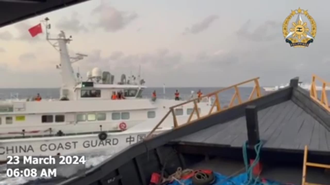 China's coast guard vessel endangers Phl supply boat