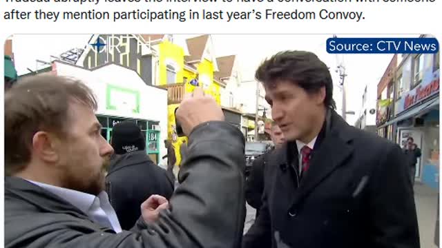 Trudeau made to look like a fool again one of the "Freedom Truckers"...