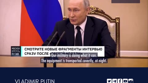 Putin Says Russian Military Unable To Prevent Some Western Equipment From Reaching Ukraine