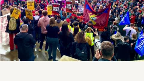 Large-scale protests broke out in the UK
