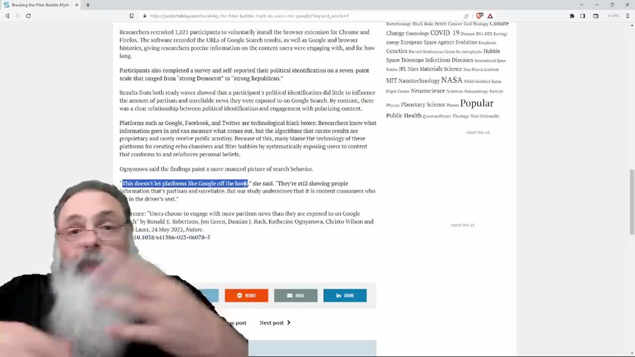 PESQUISA Esclarece que ALGORITMO FAZ UMA PEQUENA DIFERENÇA, SÃO AS PESSOAS QUE CONTAM