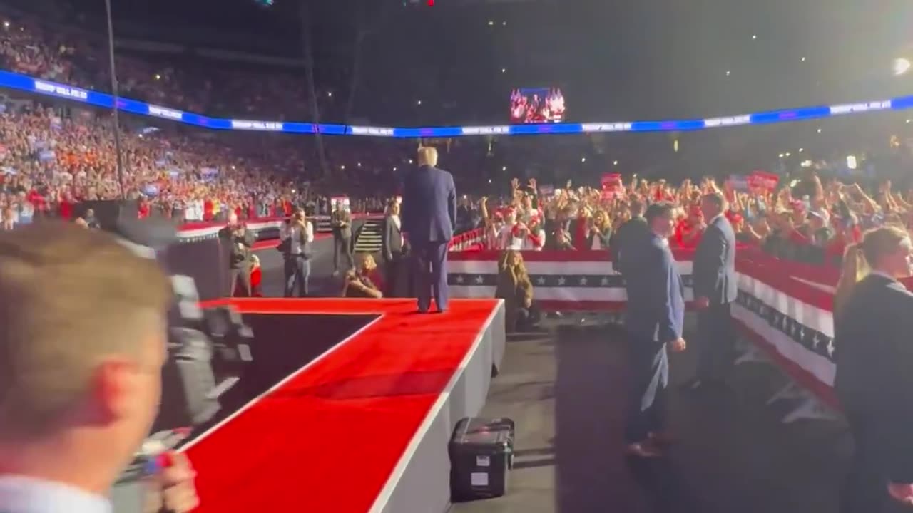 Eric Trump Delivers Ground View of "The Final Walkout" as His Dad Enters His Last Election Rally