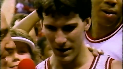 March 22, 1987 - WISH's Jim Barbar After IU Elite 8 Win Over LSU