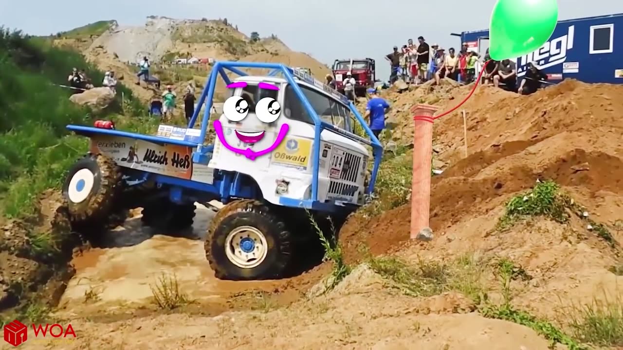 Extreme Monster Truck Off Road Crashes & Fails | Off Road Doodles Vehicle Mud Race | Woa Doodland