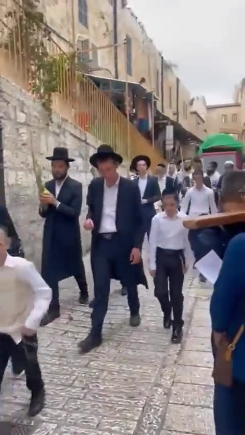 Israelis spit at Christian pilgrims at Jerusalem’s Lion Gate.