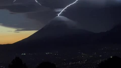 Thunder storm view