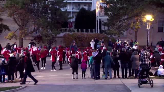 Vehicle speeds through Wisconsin holiday parade