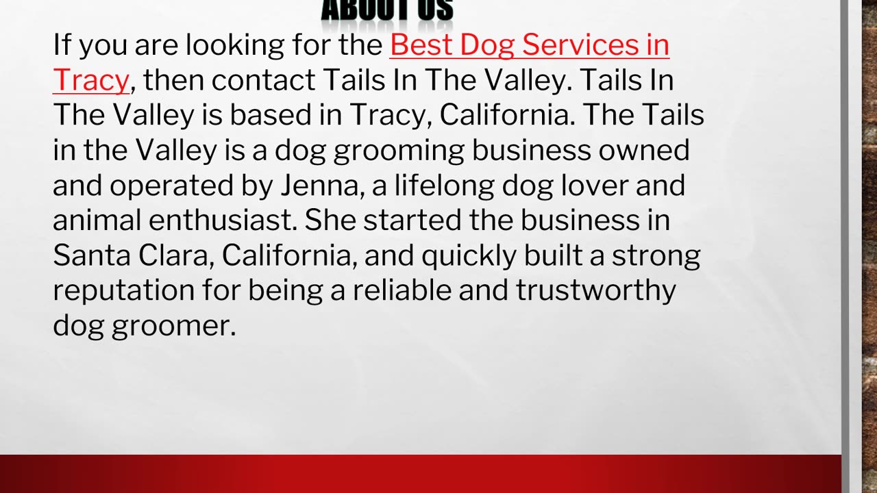 The Best Dog Services in Tracy,