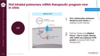 Moderna CEO Announces First Inhaled mRNA Therapy