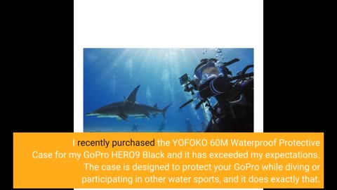 YOFOKO wasserdichte Schutzhülle Gehäuse für GoPro HERO9 Black Action Kamera Zubehör, 60M