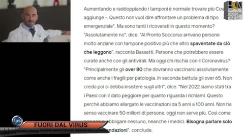 BASSETTI ORA NON VUOLE PIU' L'OBBLIGO. Fuori dal Virus n.731.SP