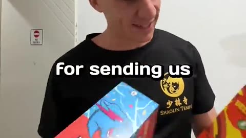 Mr beast send a gift to fidias