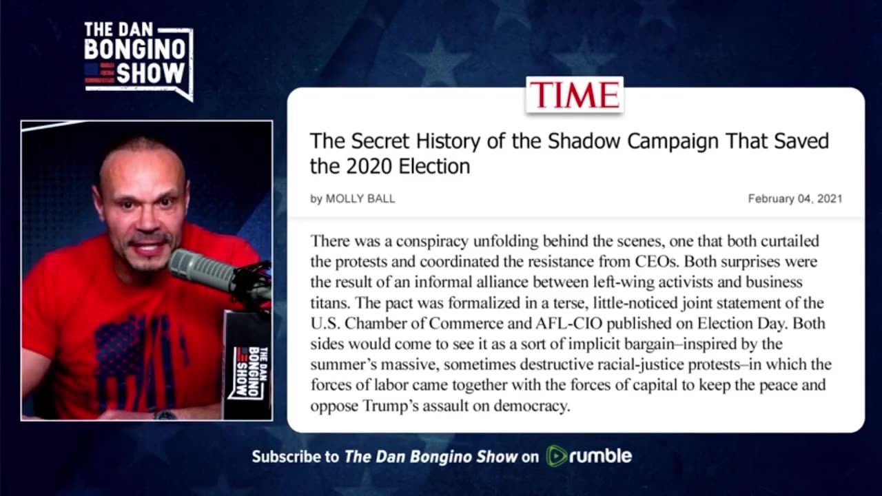 Swamp admits to a "conspiracy" to interfere in the 2020 election