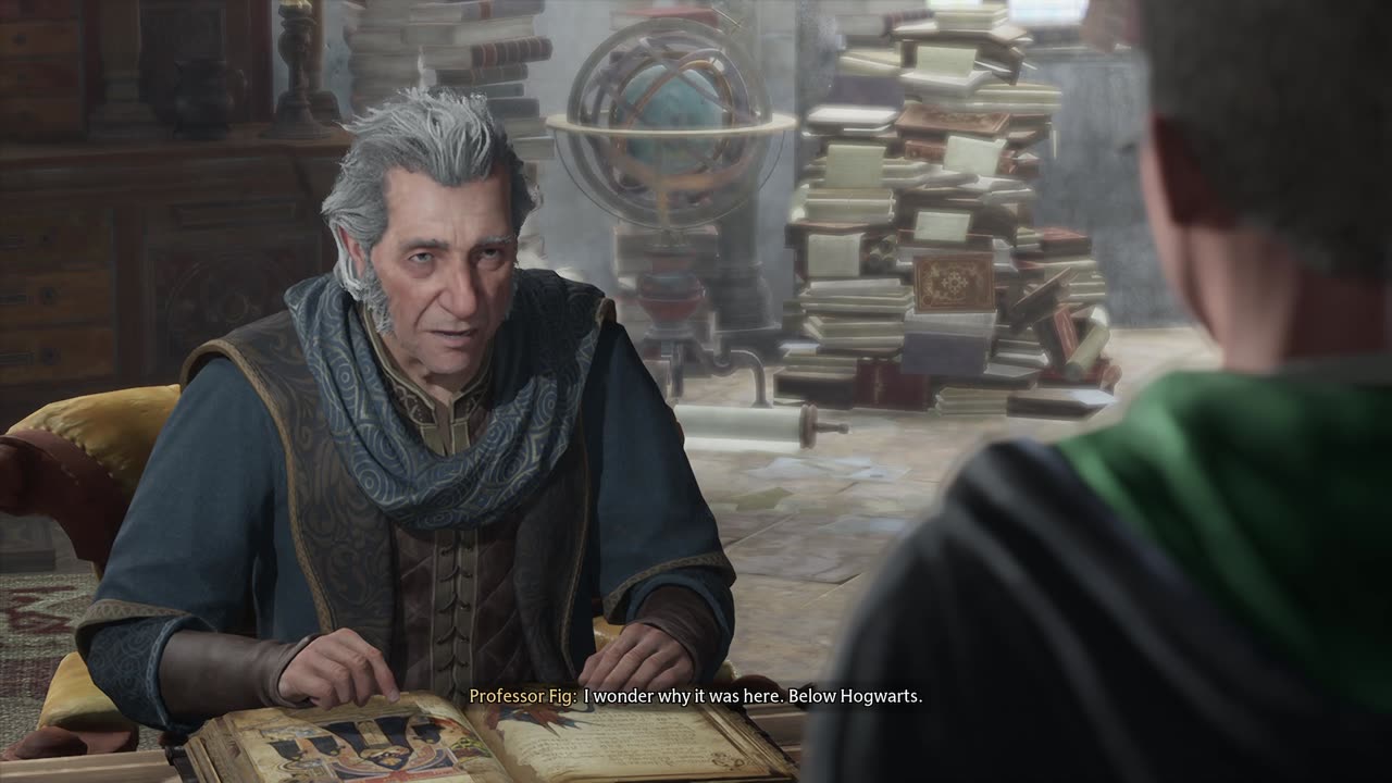 Hogwarts Legacy Reporting my findings to Fig