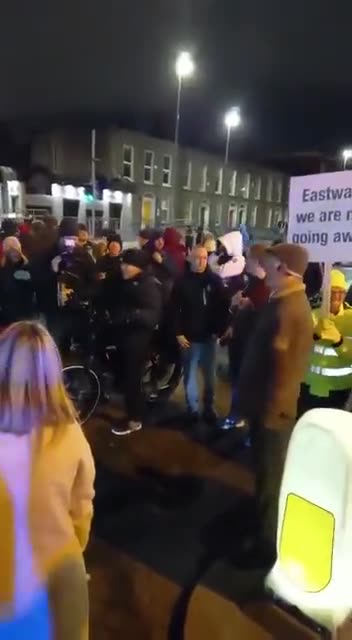 Ireland Antifa Mows Down East Wall Protesors