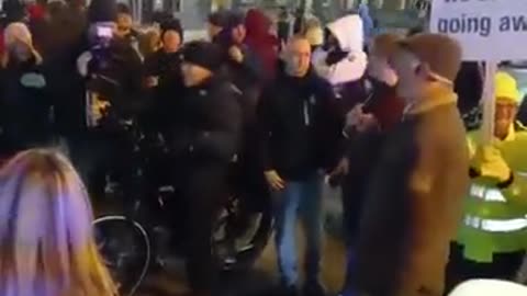 Ireland Antifa Mows Down East Wall Protesors