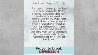 Prayer Against the Spirit of Depression