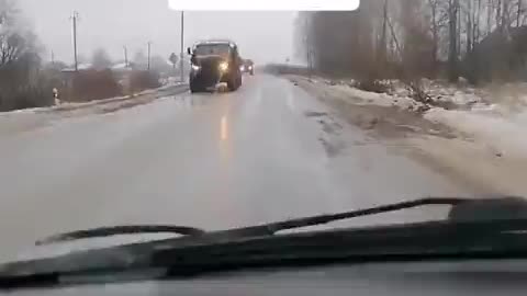 Trucks going west, Simontovka 16.12.21