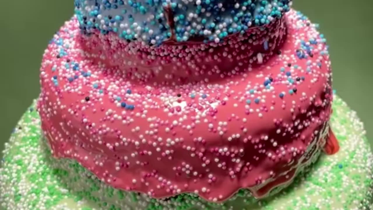 Pull me up three layer cake #Viral #Trending #BestCake