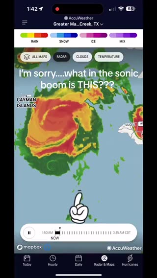 They're using energy weapons to steer hurricane beryl...