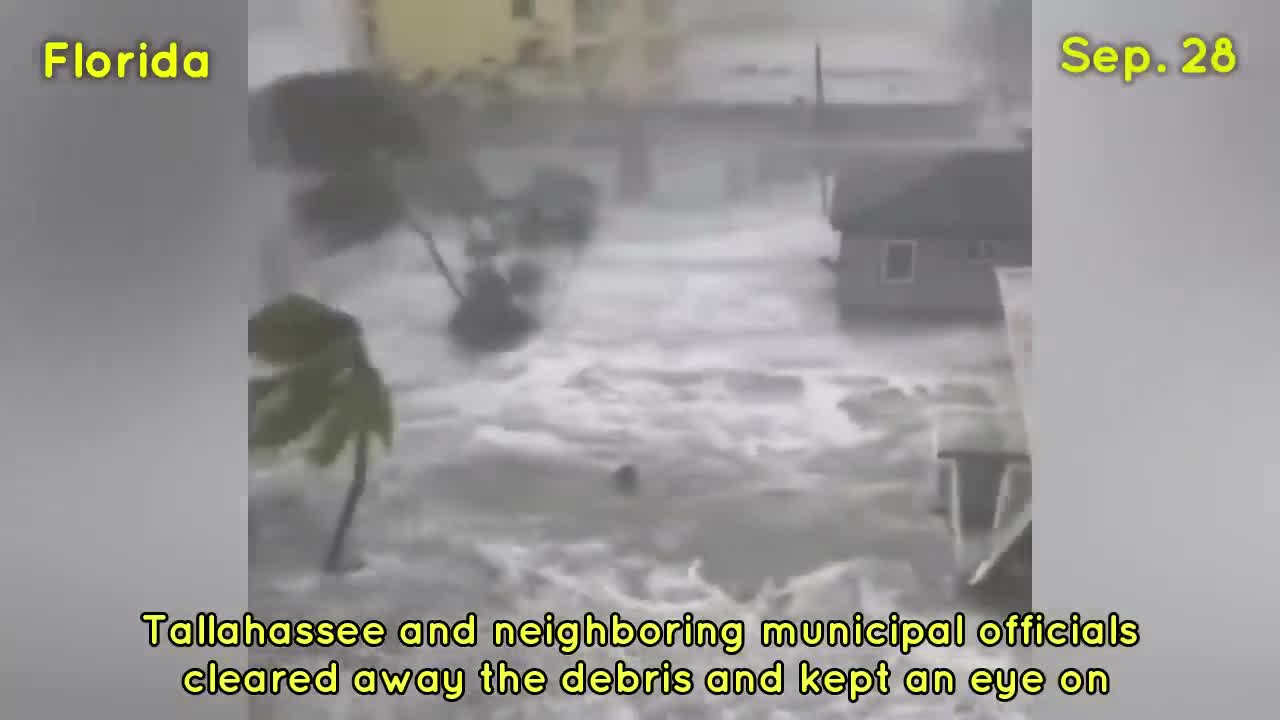 Apocalyptic footage of hurricane Ian in Florida! Storm surge, flooding, extreme