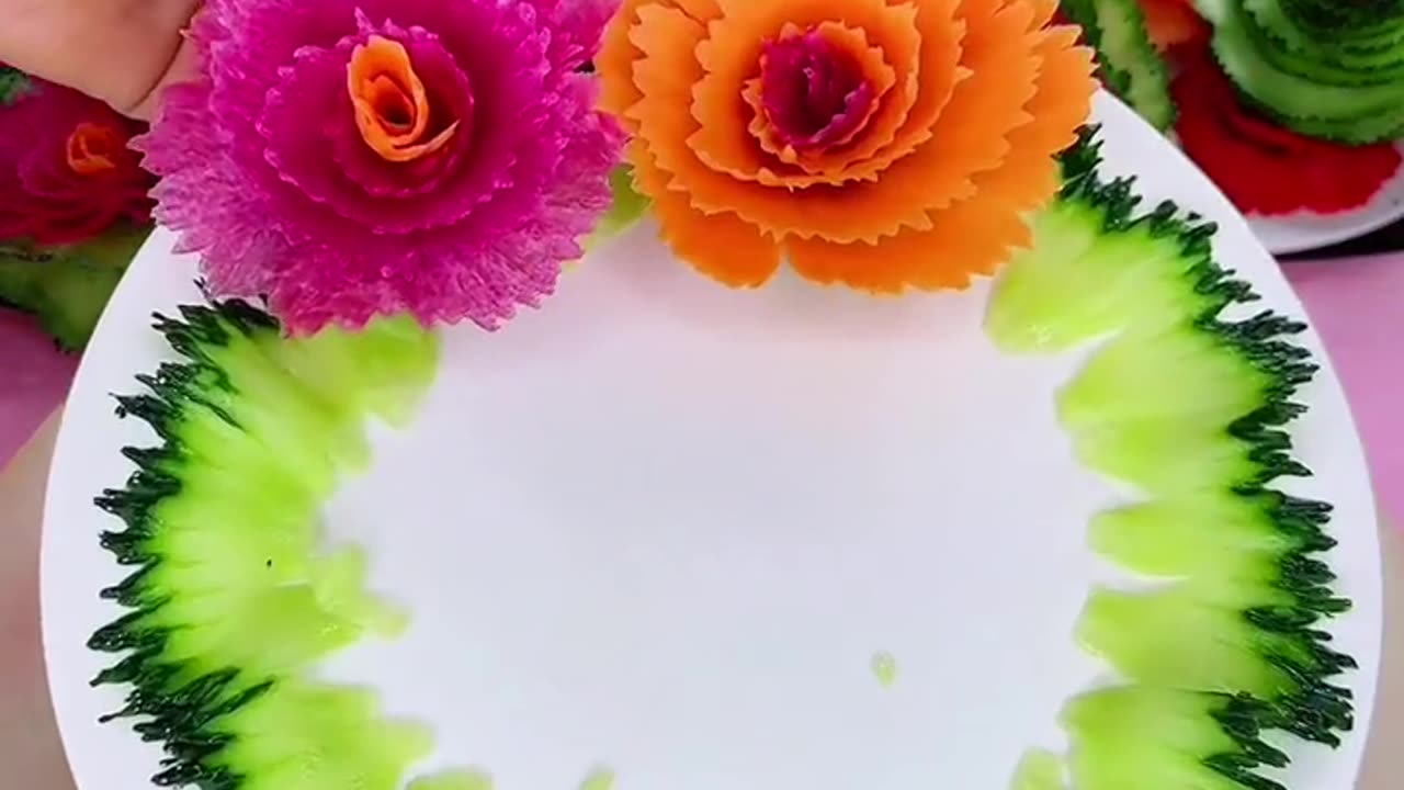 Beautiful salad decorate