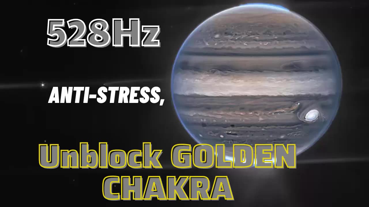 528Hz Unblock Golden Chakra - Anti-Stress - Cleans Aura