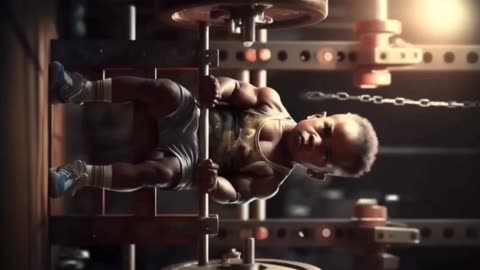 Baby bodybuilder #gym lover #fitness #viral