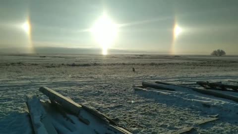 Sundog made possible by a dome.
