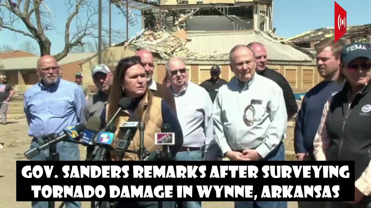 Governor Sanders Speech After surveying tornado da