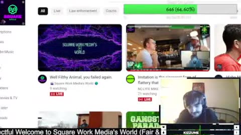 Archive Square Work Media Live solo stream