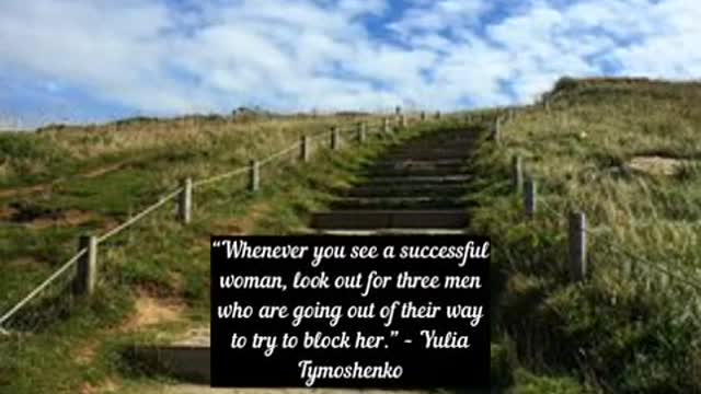 Whenever you see a successful woman, look out for three men who are going out of their way to try to