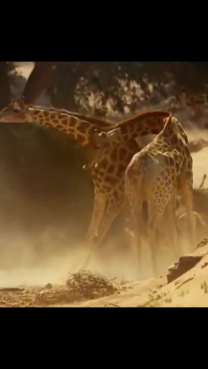 Giraffes fighting #giraffe fight #wildlife #animal #animal fighting