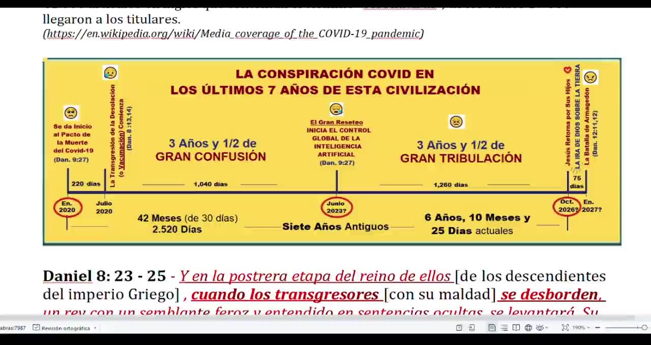 El Covid-19 Podría Haber Comenzado la 70 Semana de Daniel - Versión Completa