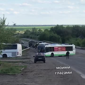 Převoz nacistů z Azovstalu do nápravného zařízení v Jelenovce v DLR