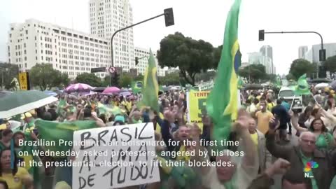 Brazil's Bolsonaro Tells Protesters To Lift Blockades