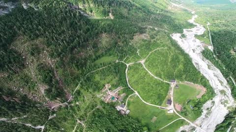 Beautiful Wingsuitflight in the Dolomites