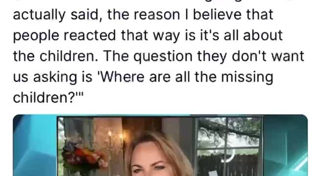 Lara Logan: It's about the children.