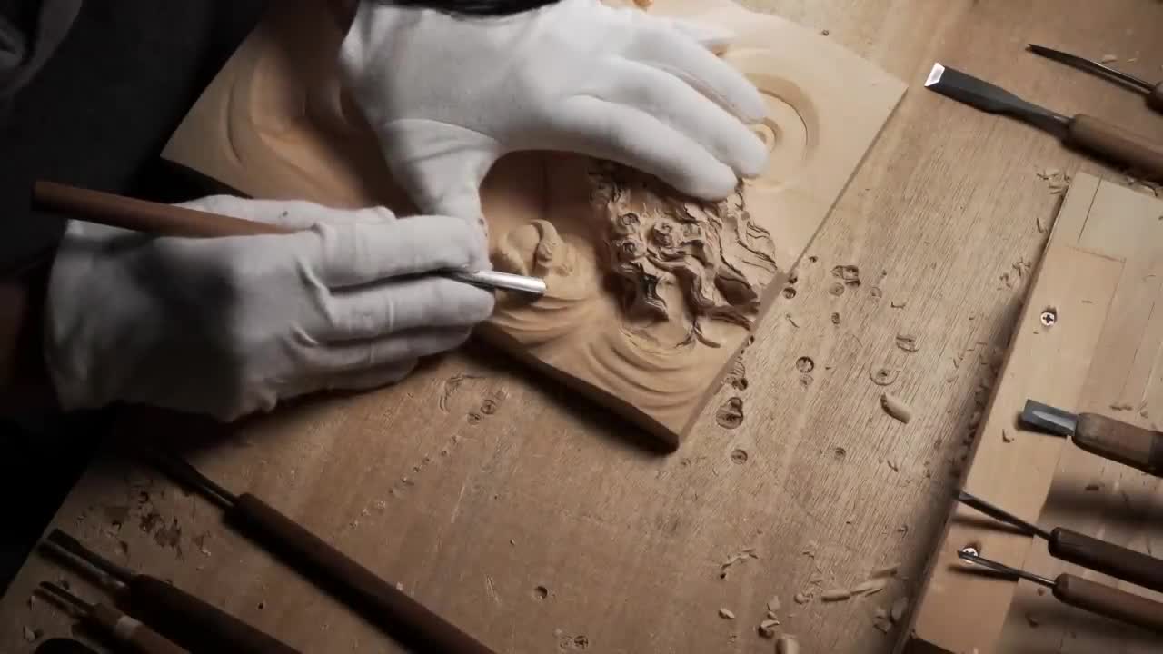 Wood Carving Dragon| To use technic of Japanese traditional wood carving| Woodworking9